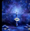 Sodalite Evil Eye Charm Bracelet with Chain & Extender