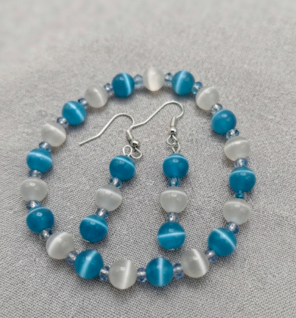 The Ethereal Skies Bracelet & earrings Set