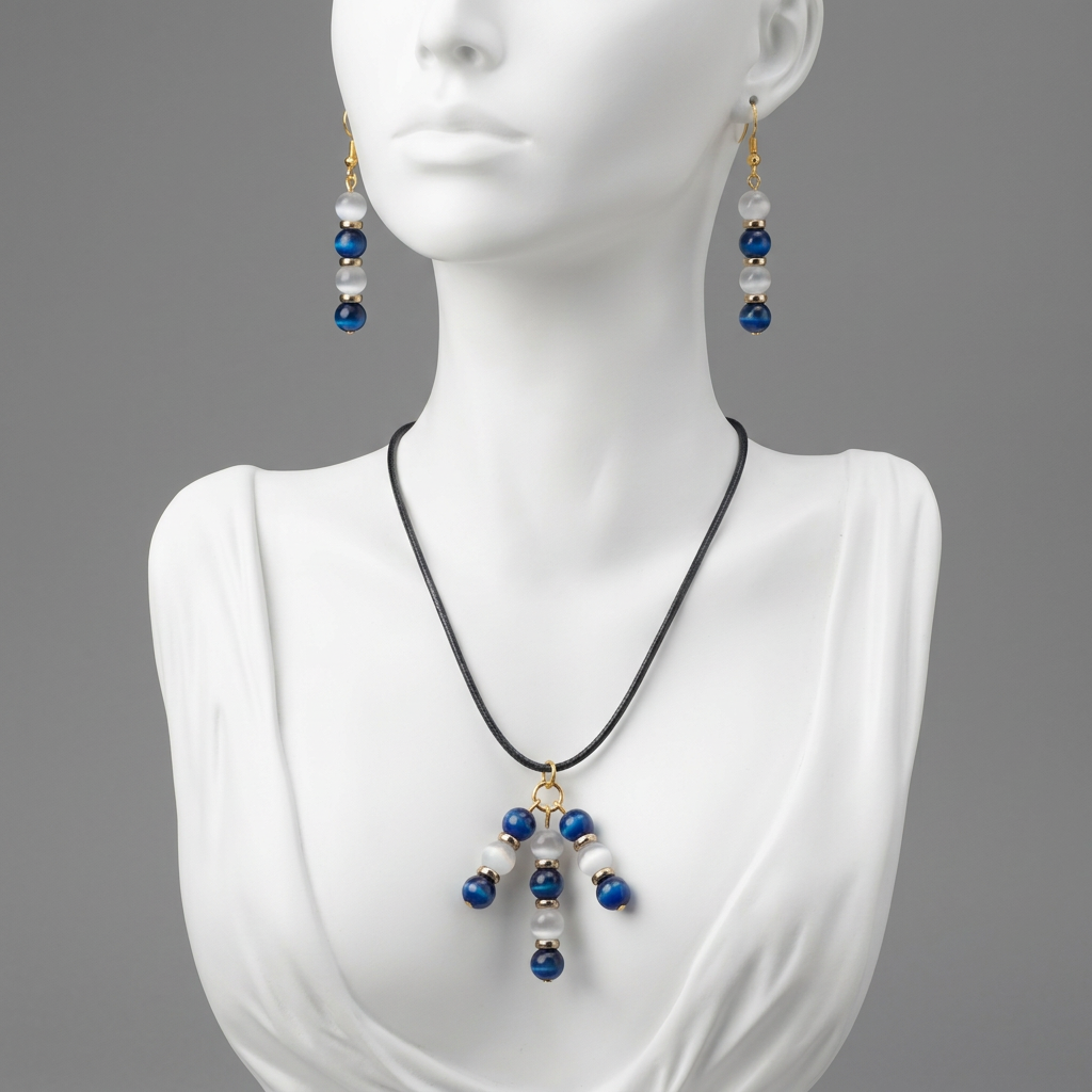 Cats eye bead drop set
